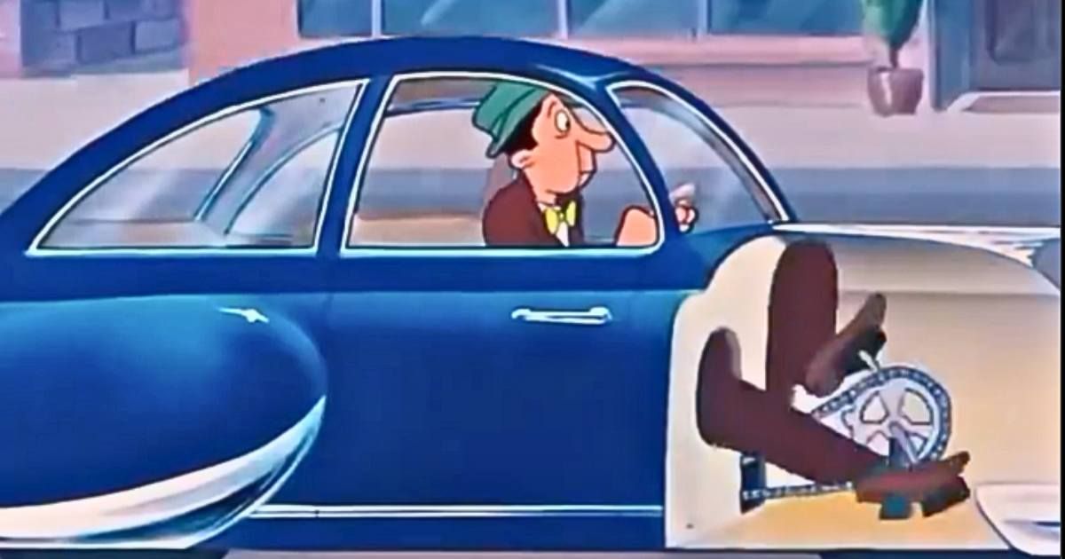 1951 cartoon film envisioning the future of cars is so quirky it has us rolling on the floor laughing