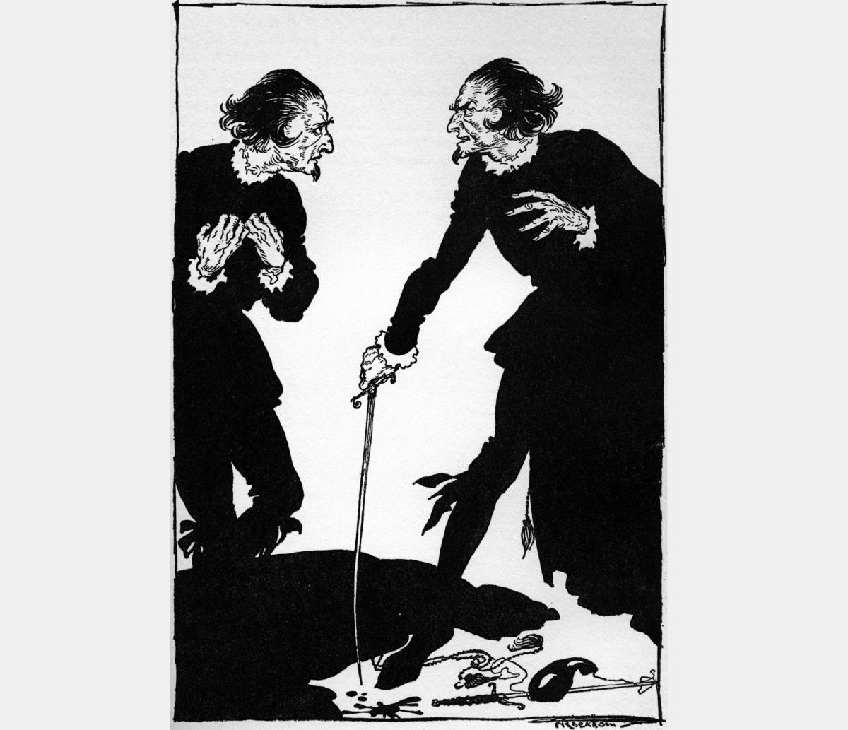 Representative Image Source:  Doppelgangers. William Wilson by Edgar Allan Poe. Illustration by Arthur Rackham. 19 January 1809 - 7 October 1849. (Photo by Culture Club/Getty Images)