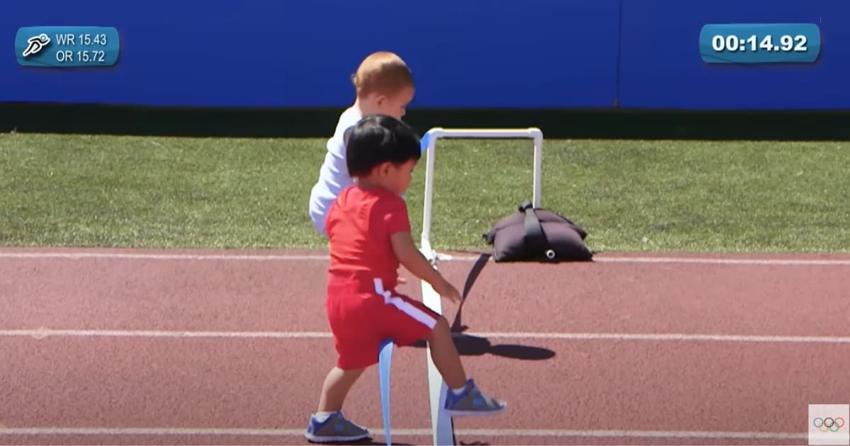 Adorable clips show what would happen if cute babies competed in the Olympics