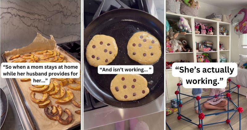 Woman explains why being a stay-at-home mom is a full-time job, sparking discussion