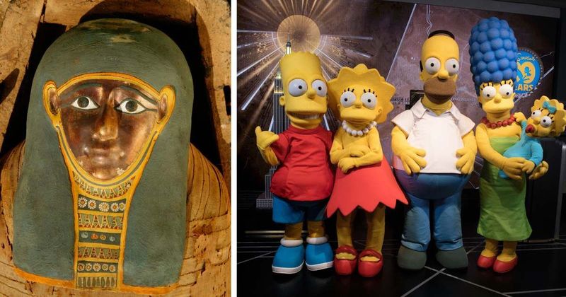 When Egypt predicted 'The Simpsons': Mummy coffin features beloved character and depiction is uncanny