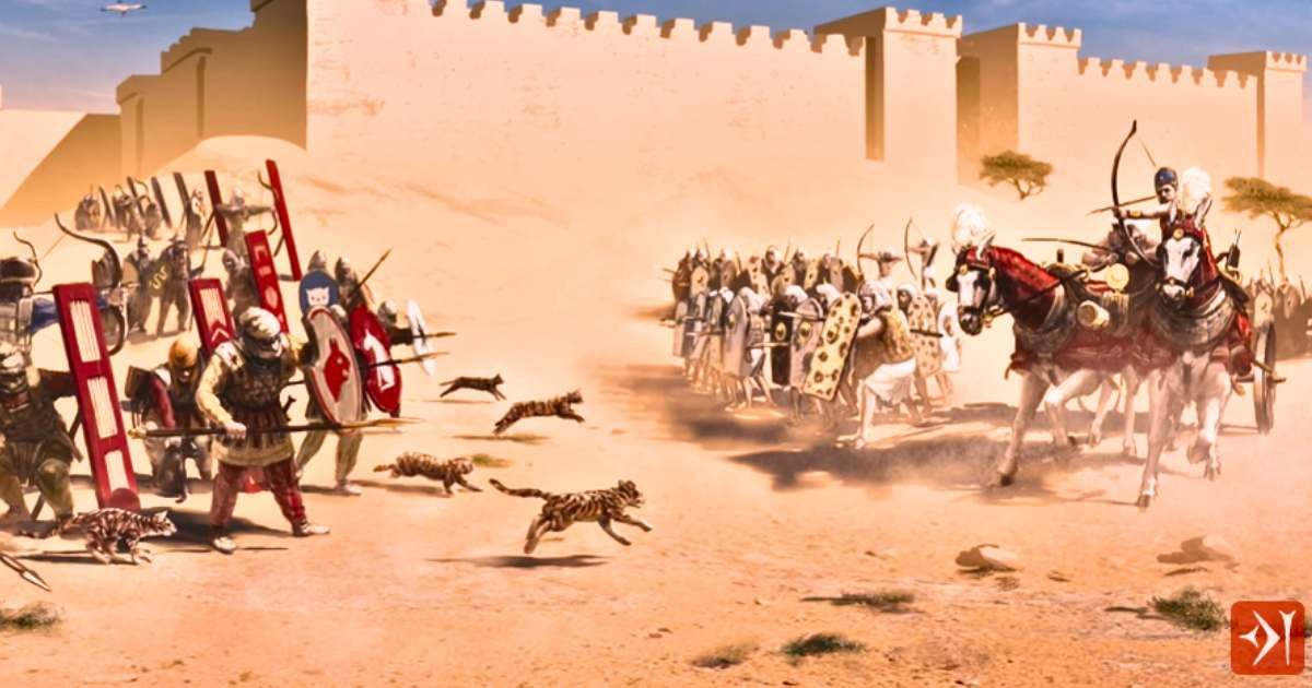 Ancient Egyptians lost a battle when Persian troops used cats against them