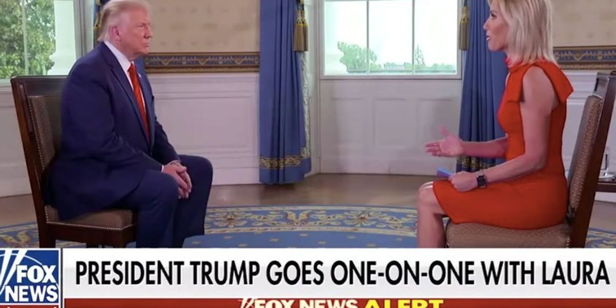 Trump was so unhinged on Fox News, Laura Ingraham tried (and failed) to coach him through it