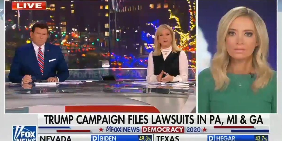 Even Fox News isn't buying Kayleigh McEnany's attempts to claim voter fraud in Pennsylvania