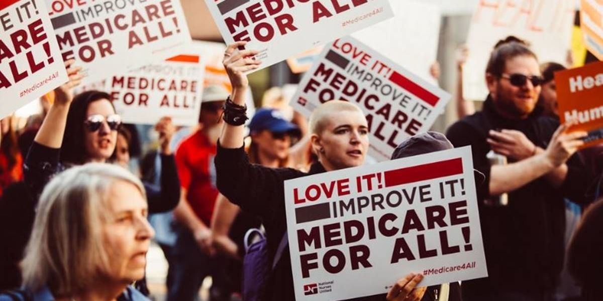 Over 700 DNC delegates come together in solidarity to show the fight for Medicare for All is far from over