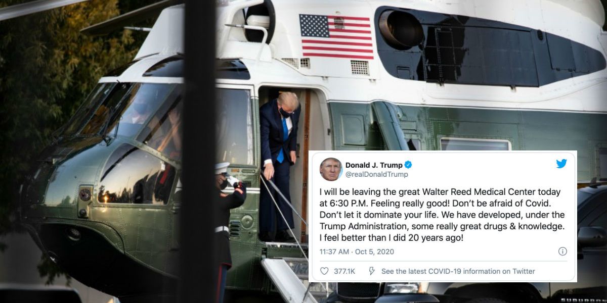 Trump, leaving hospital, tells nation: "Don't be afraid of Covid"
