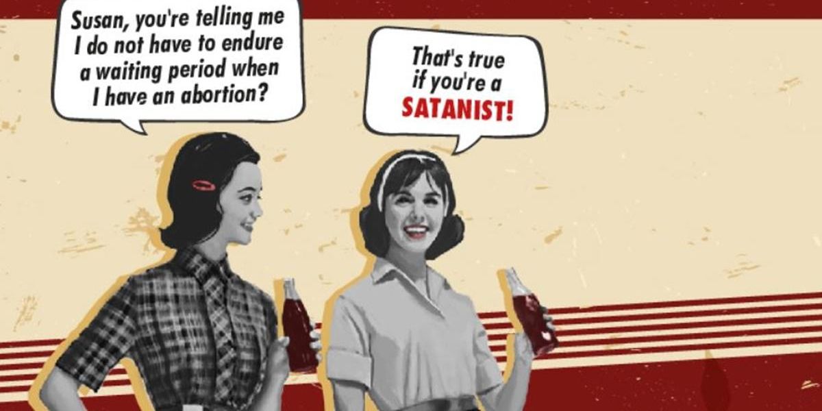 Satanists put up a billboard in Florida promoting state's abortion law loophole