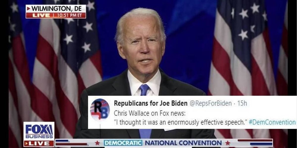 Joe Biden's speech at the DNC was so well received, even Fox News hosts loved it