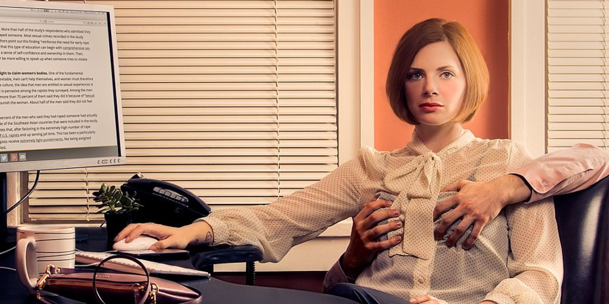 Controversial Photo Series Explores The Lack Of Boundaries Women Feel In Everyday Life