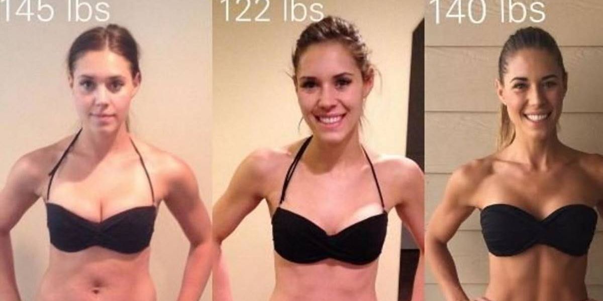 Kelsey Wells’ Side-By-Side Photos Prove That Weight Doesn’t Equal Health
