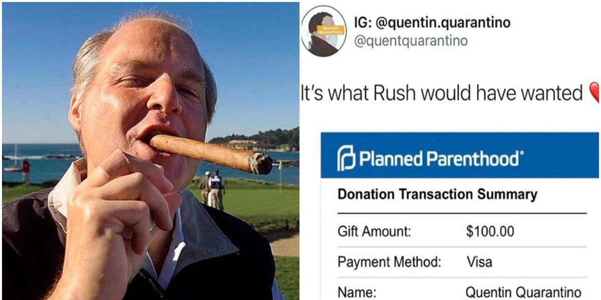 Meme maker uses Rush Limbaugh's death to raise over $500,000 for Planned Parenthood