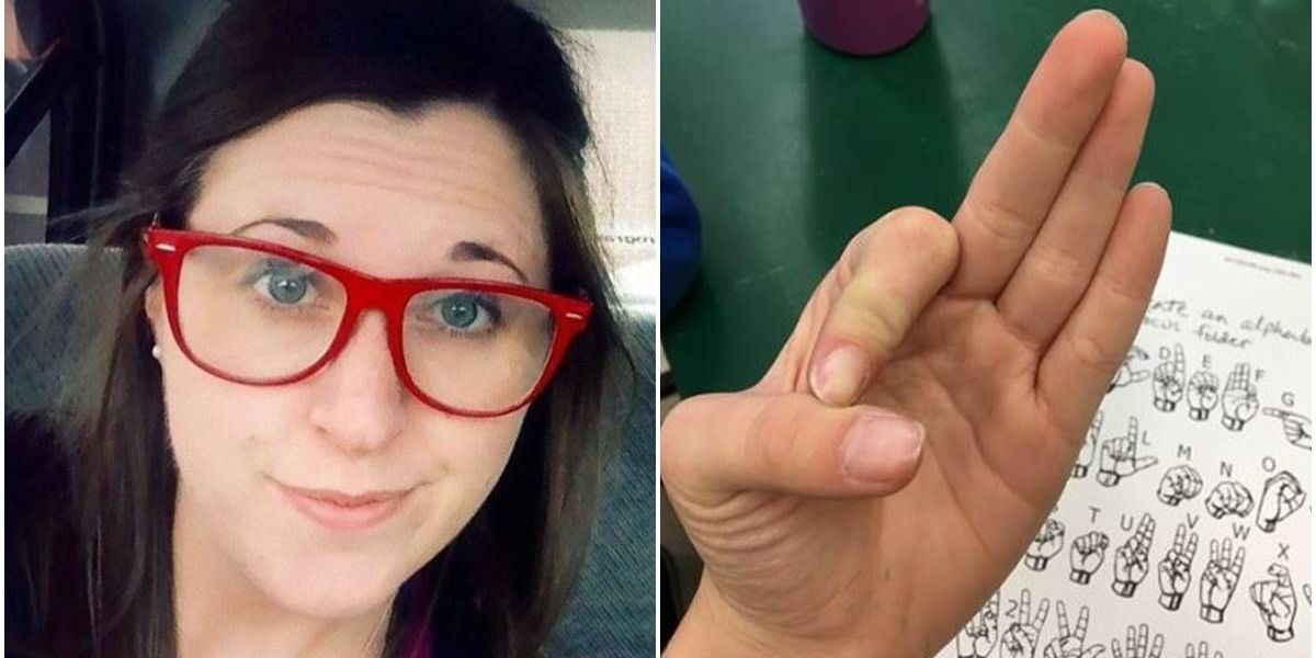 This teacher had to tell her deaf students that people can hear farts. Their reaction was hilarious.