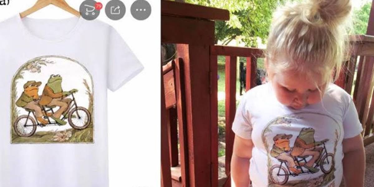 Mom ordered an infant-sized Frog and Toad shirt from China. When it arrived, she ‘just screamed.’