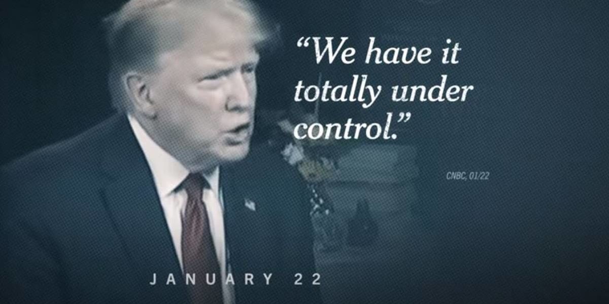 Joe Biden's 'Timeline' video plots Trump's deadly and disastrous attempts to deny the threat of COVID-19