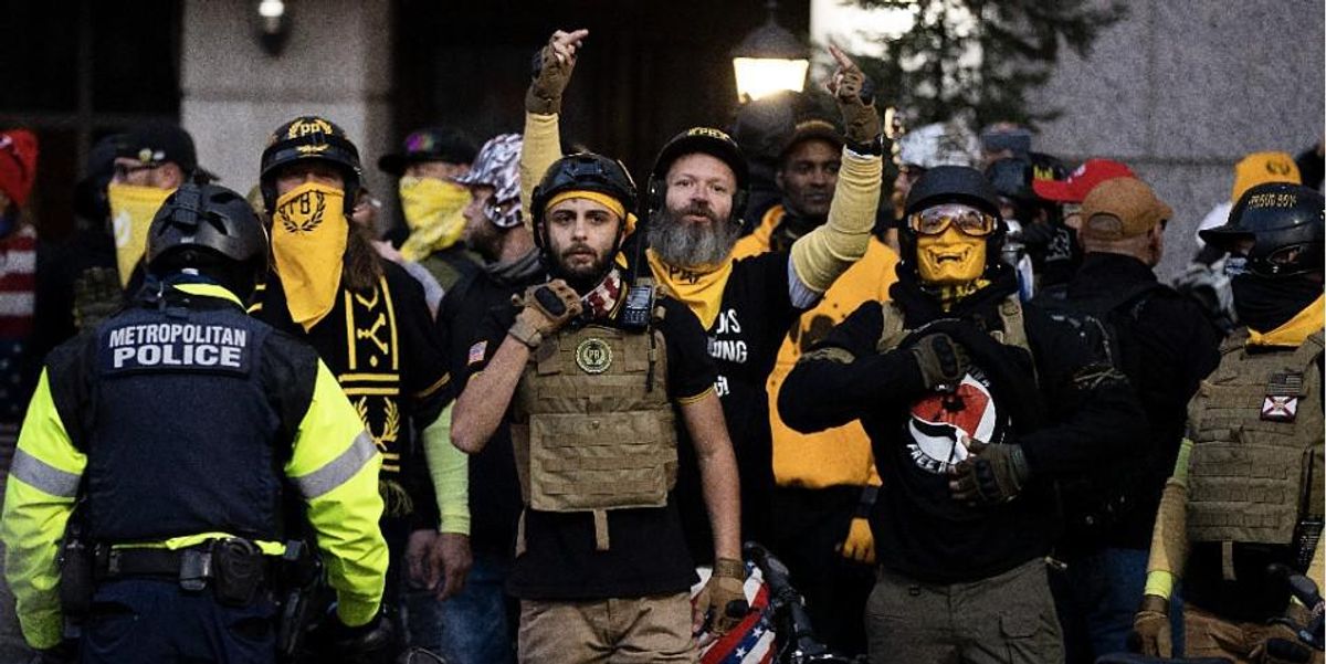 Proud Boys sued by historic Black church after leader admits to burning Black Lives Matter sign