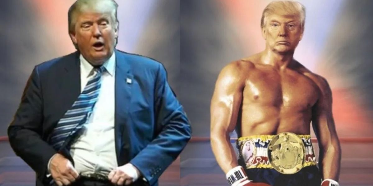 Trump posted a ridiculous meme of himself as Rocky and the responses are a unanimous TKO