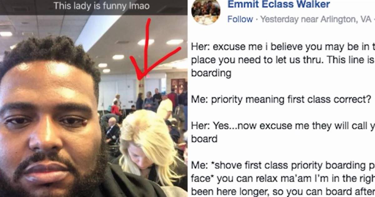 Black guy gets hilarious revenge on racist white lady who tried to cut him in line.