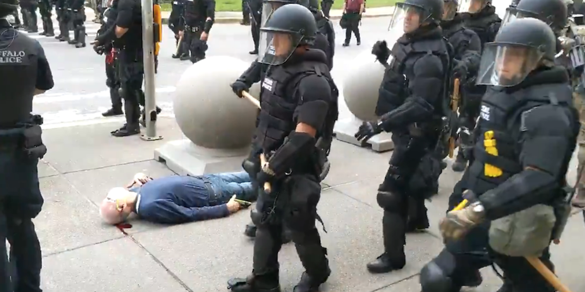 Charges dropped for Buffalo cops who fractured 75-year-old peaceful protester's skull