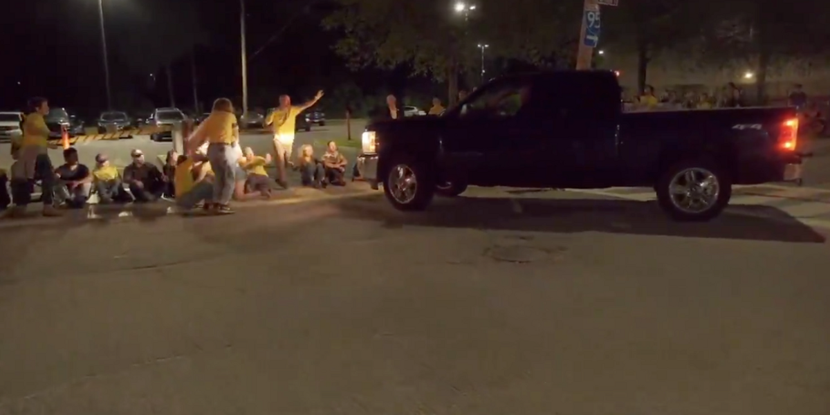 Jewish activists were protesting an ICE facility when a truck drove straight toward them